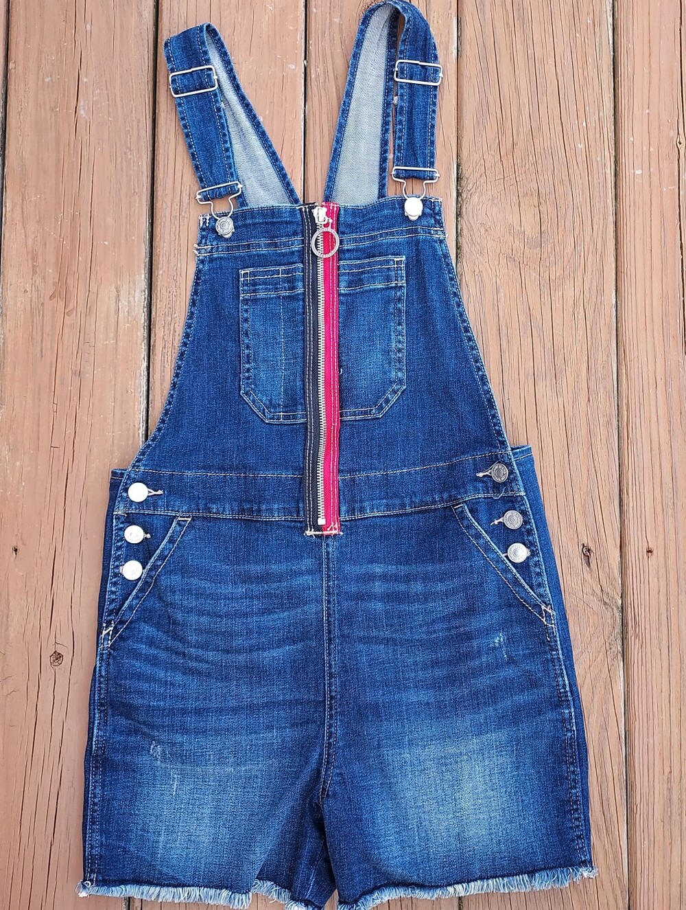 100% Vintage Y2K Tommy Hilfiger Overall Shorts 2